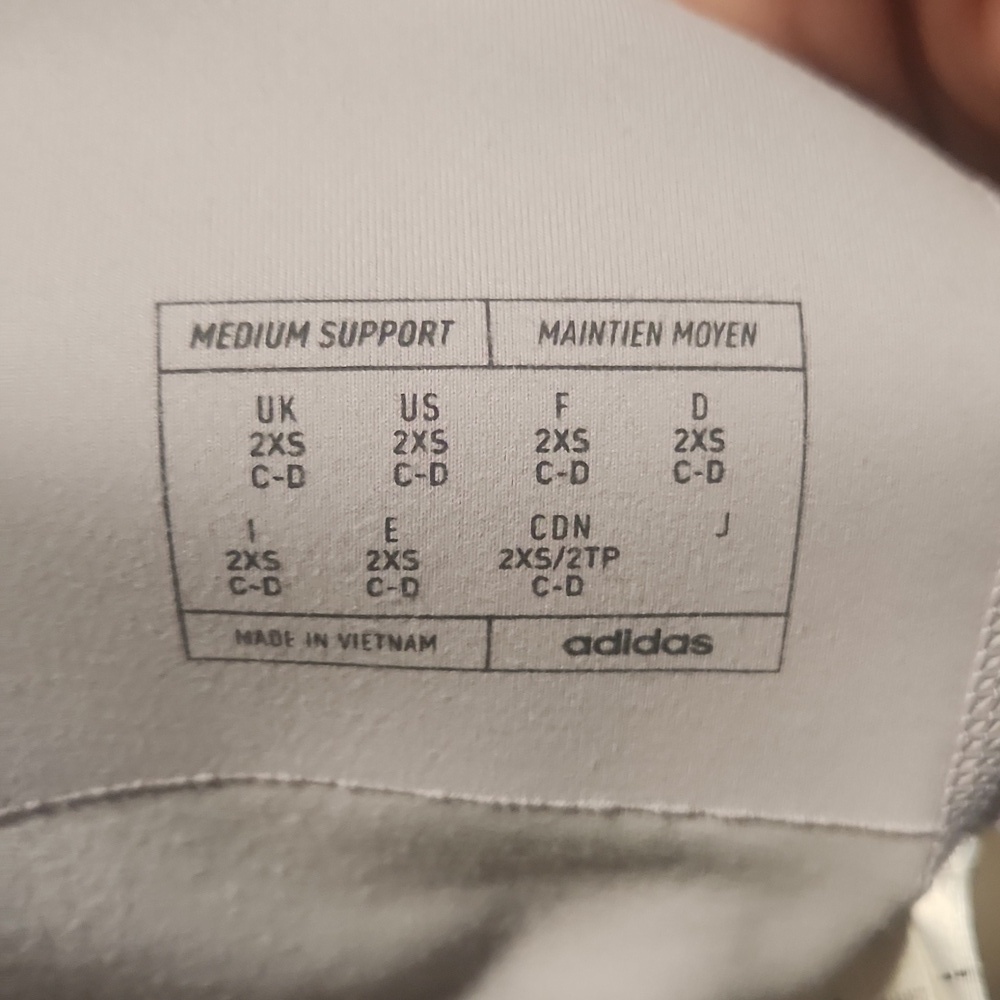 Adidas Medium Support Bra/ Tank - Picture 3 of 3